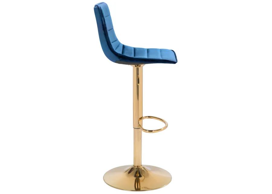 Prima Barstool Dark Blue & Gold