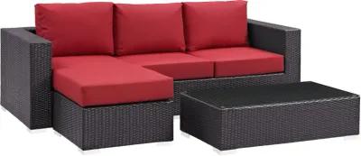 Convene 3 Piece Outdoor Patio Sofa Set