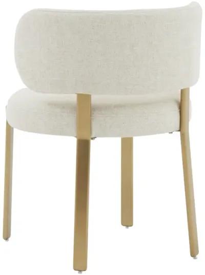 Margaret Cream Linen Dining Chair