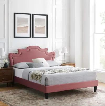 Neena Performance Velvet King Bed