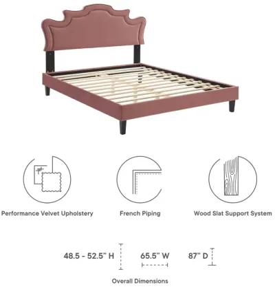 Neena Performance Velvet King Bed