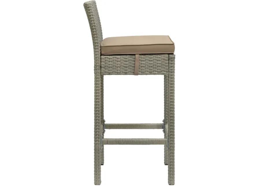 Conduit Outdoor Patio Wicker Rattan Bar Stool