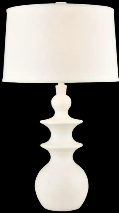 Depiction 32" High 1-Light Table Lamp - Matte White