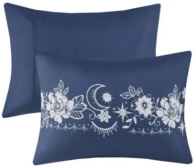 Intelligent Design Stella Navy Celestial Comforter Set