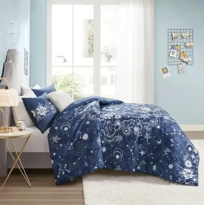 Intelligent Design Stella Navy Celestial Comforter Set