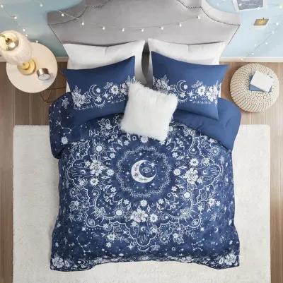 Intelligent Design Stella Navy Celestial Comforter Set