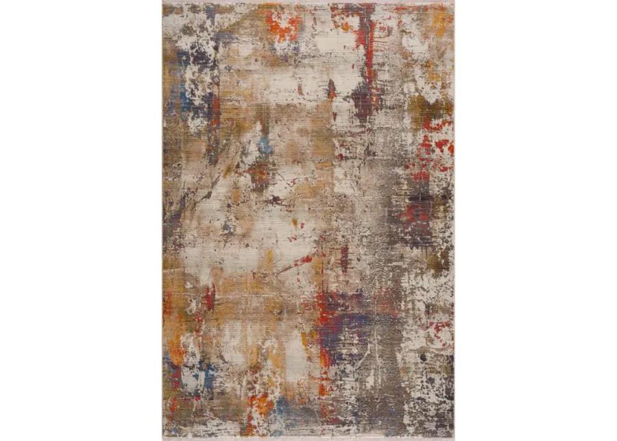 Hana Distressed Modern Abstract Area Rug 5' x 8'