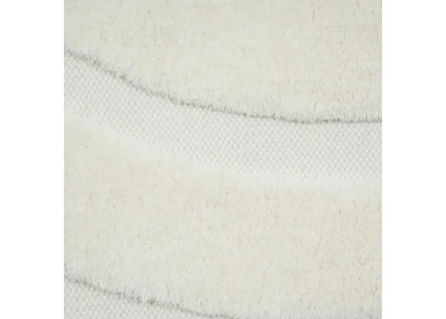 Loop White 5' x 8' Area Rug