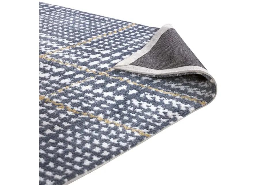 Kaja Abstract Plaid 8x10 Area Rug