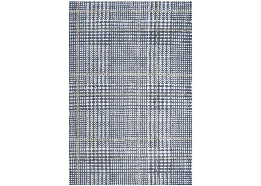 Kaja Abstract Plaid 8x10 Area Rug