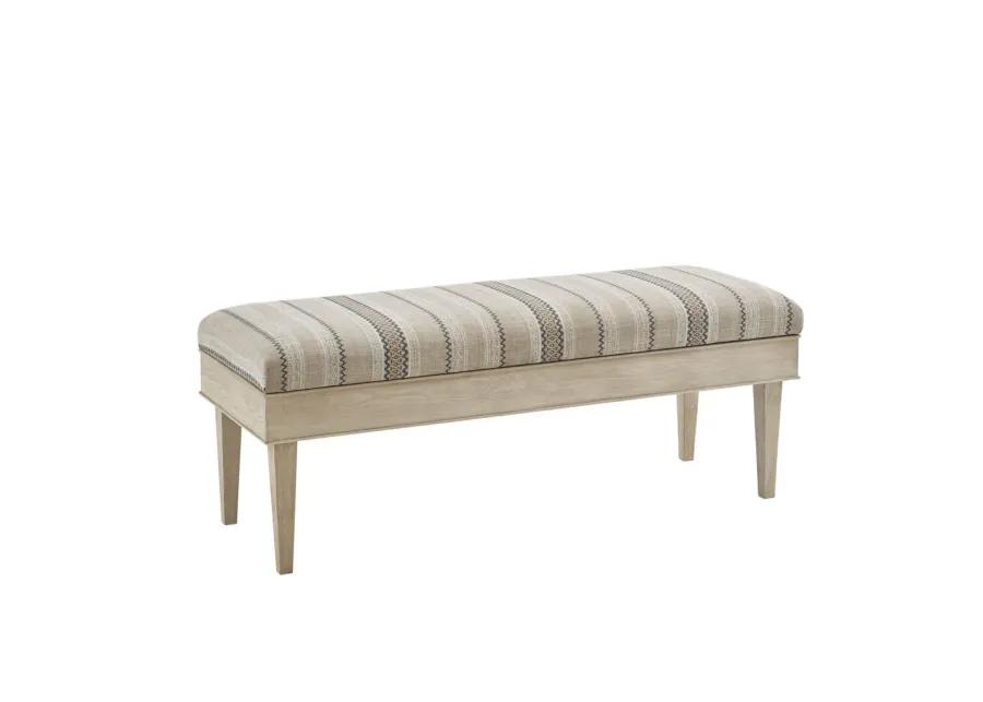 Martha Stewart Harstrom Beige Multi Soft Close Storage Bench