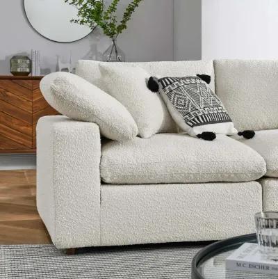 Commix Down Filled Overstuffed Boucle 5-Piece Sectional Sofa