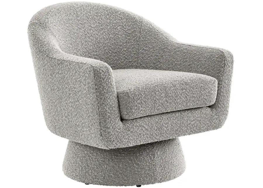 Astral Boucle Fabric Swivel Chairg