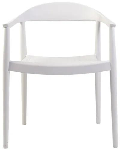 Kennedy Set of 4 Stackable Armchair-White