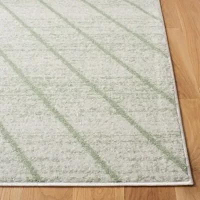 ADIRONDACK Contemporary Ivory / Sage 5'-1" X 7'-6" Powerloomed Rug