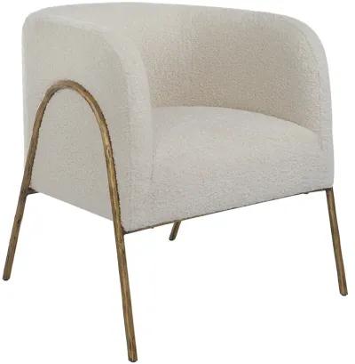 Jacobsen Off White Shearling Accent Chair