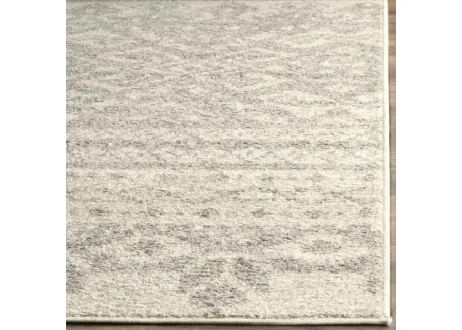 Adirondack Contemporary Ivory / Silver 10' X 10' Square Powerloomed Rug