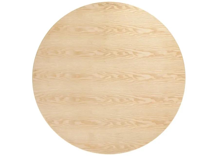 Lippa 47" Round Wood Grain Dining Table