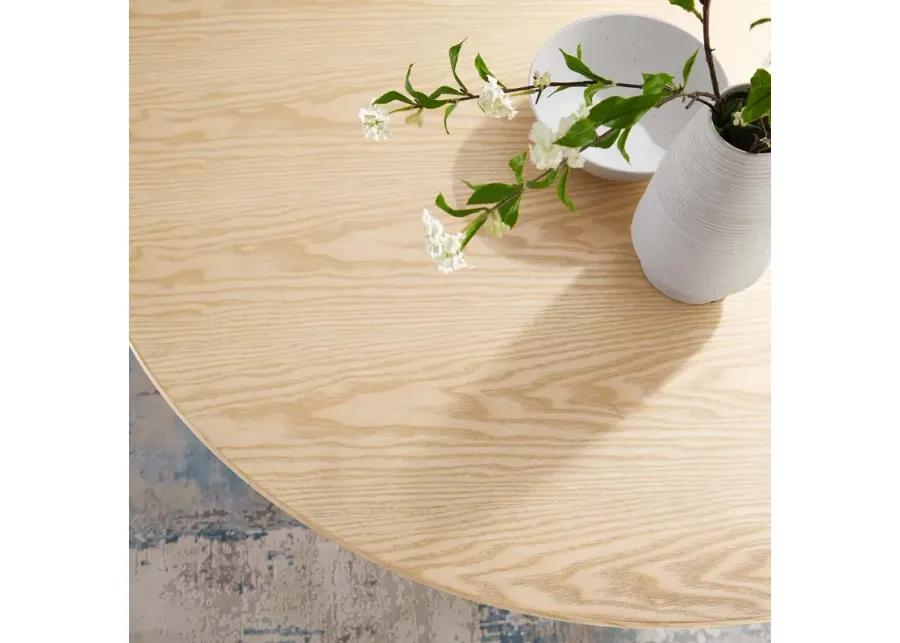 Lippa 47" Round Wood Grain Dining Table