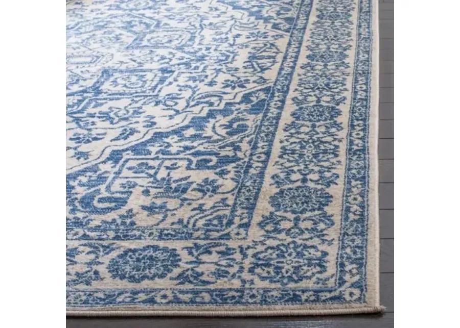 Brentwood 832 Navy / Light Grey 9' X 12' Large Rectangle Powerloomed Rug