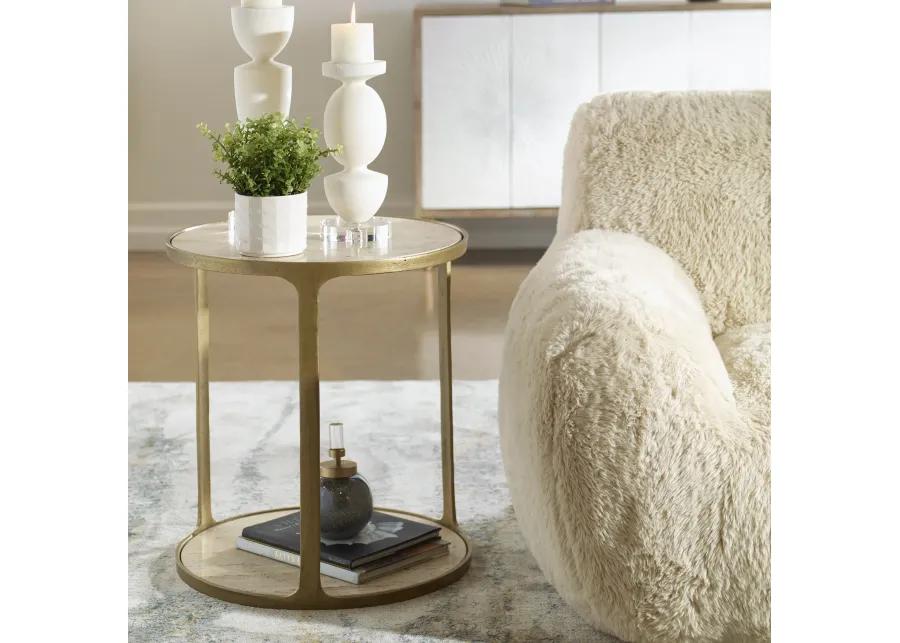 Clench Brass Side Table