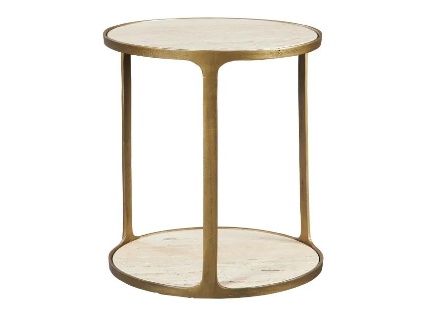 Clench Brass Side Table