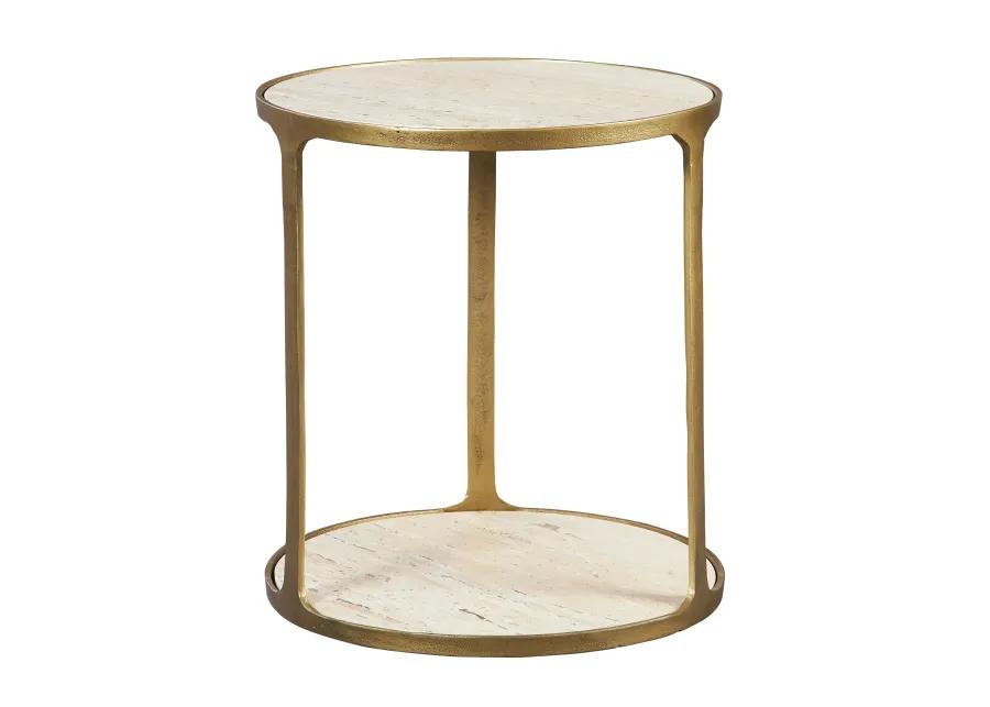 Clench Brass Side Table