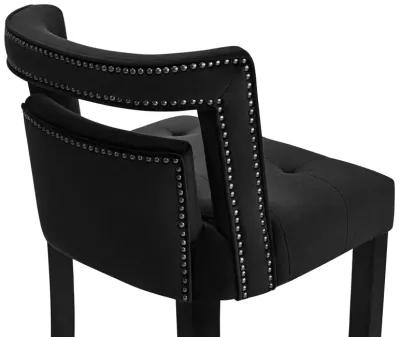 Hart Black Velvet Counter Stool