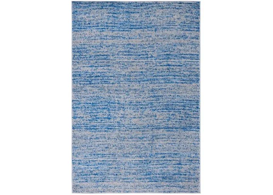 Adirondack Contemporary Blue / Silver 2'-6" X 4' Powerloomed Rug