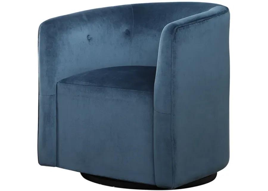 Mallorie Blue Swivel Chair