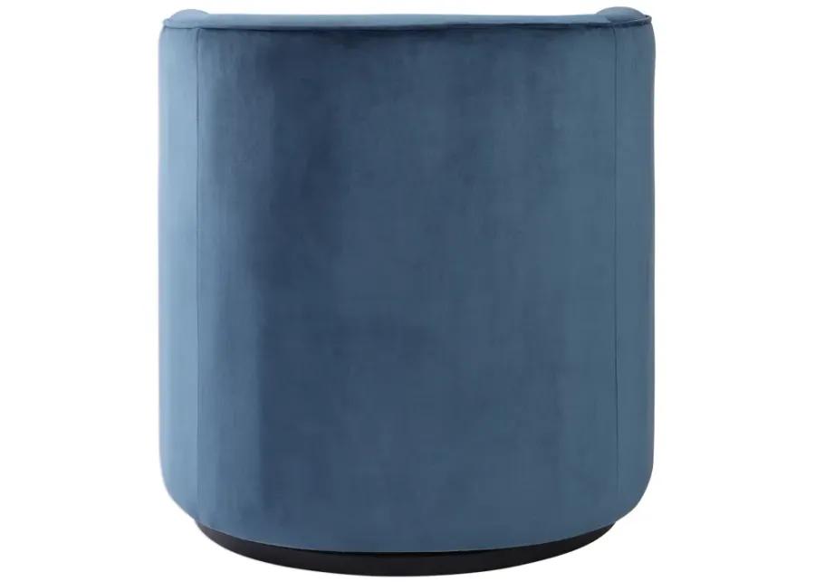 Mallorie Blue Swivel Chair