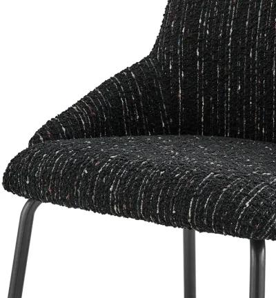 Katrisa KD Fabric Dining Side Chair, Zenith Black