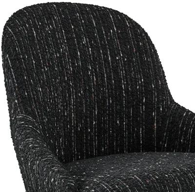 Katrisa KD Fabric Dining Side Chair, Zenith Black