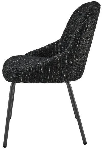 Katrisa KD Fabric Dining Side Chair, Zenith Black