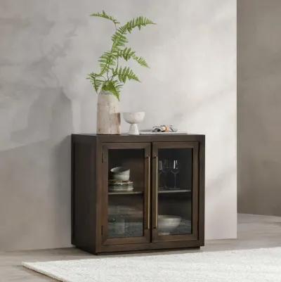 Bradley Oak Wood 2Dr Cabinet Landmark Brown