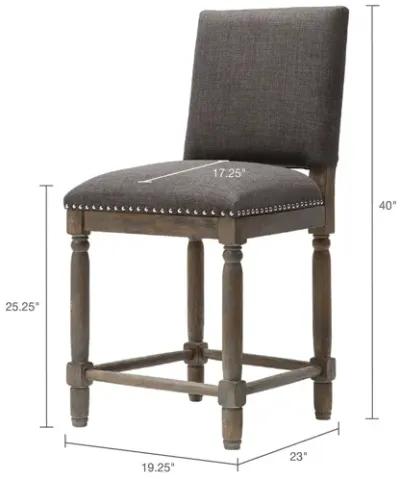 Madison Park Cirque Grey Counter Stool