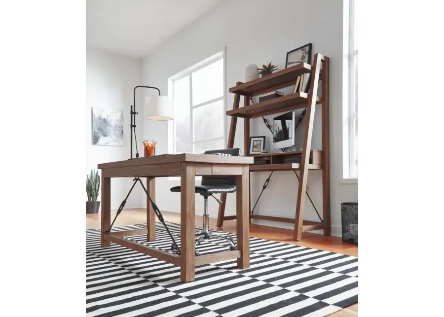 Autumn Ladder Desk in Flint Oak