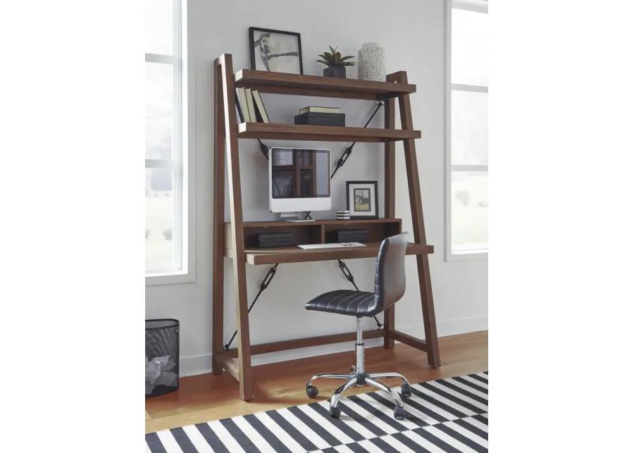 Autumn Ladder Desk in Flint Oak