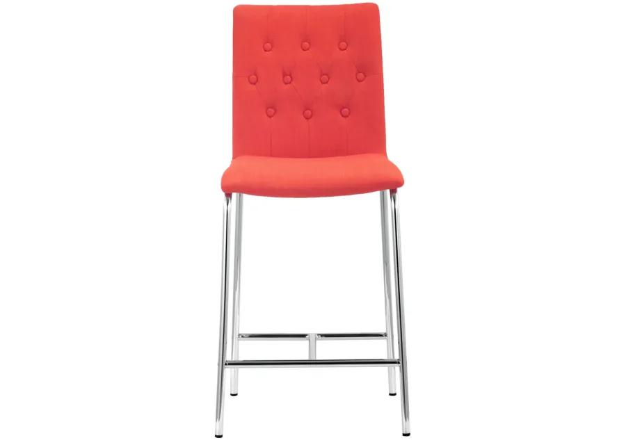 Uppsala Counter Stool (Set of 2) Tangerine