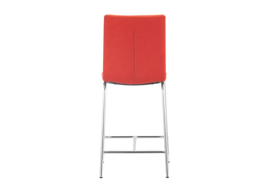 Uppsala Counter Stool (Set of 2) Tangerine