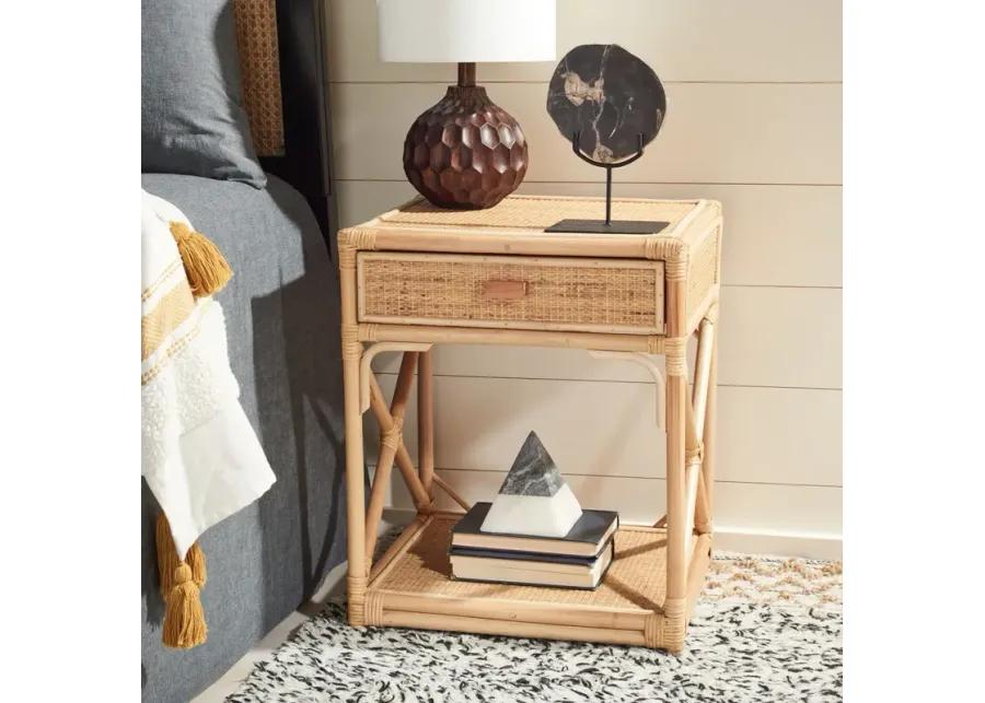 BALI 1 DRAWER 1 SHELF NIGHTSTAND