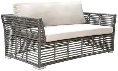 Panama Jack Graphite Loveseat with Cushions