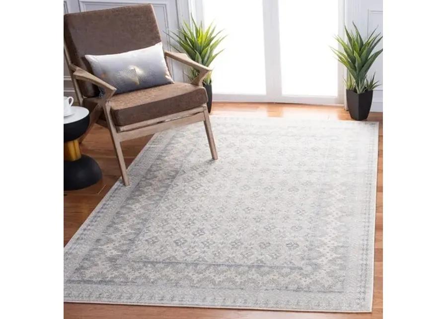 Brentwood 899 Ivory / Grey 3' X 5' Small Rectangle Powerloomed Rug