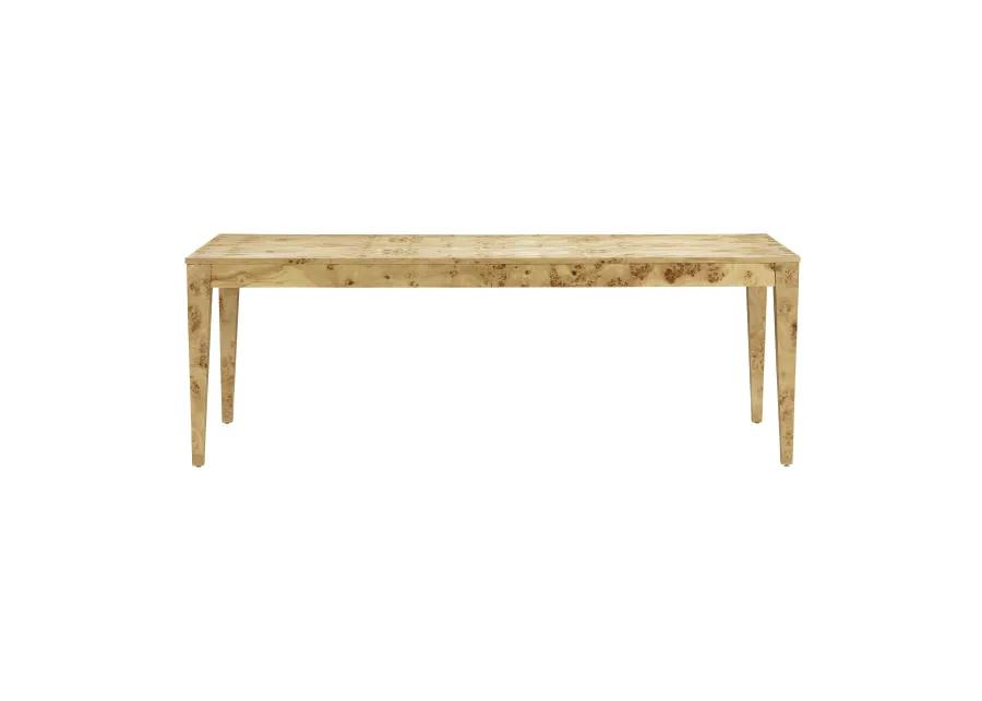 Brandyss Natural Burl Rectangular Dining Table