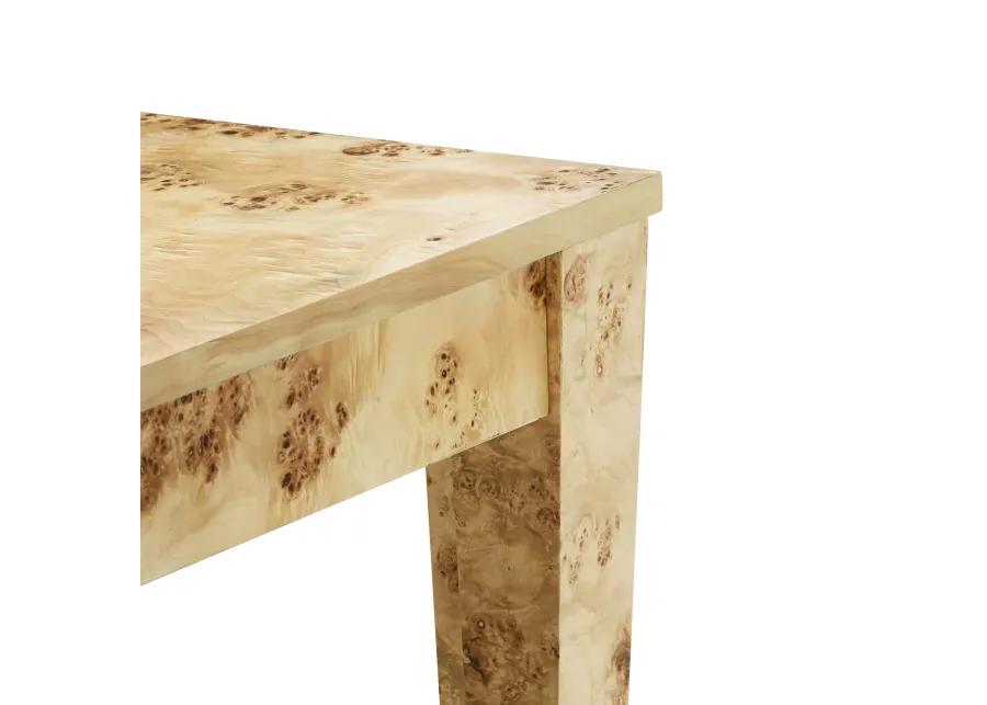 Brandyss Natural Burl Rectangular Dining Table