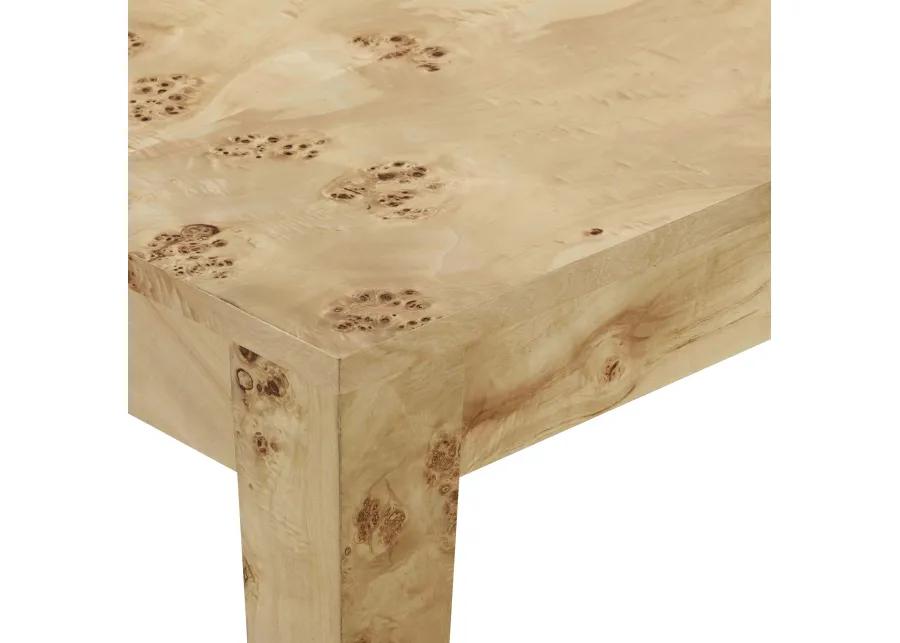 Brandyss Natural Burl Rectangular Dining Table