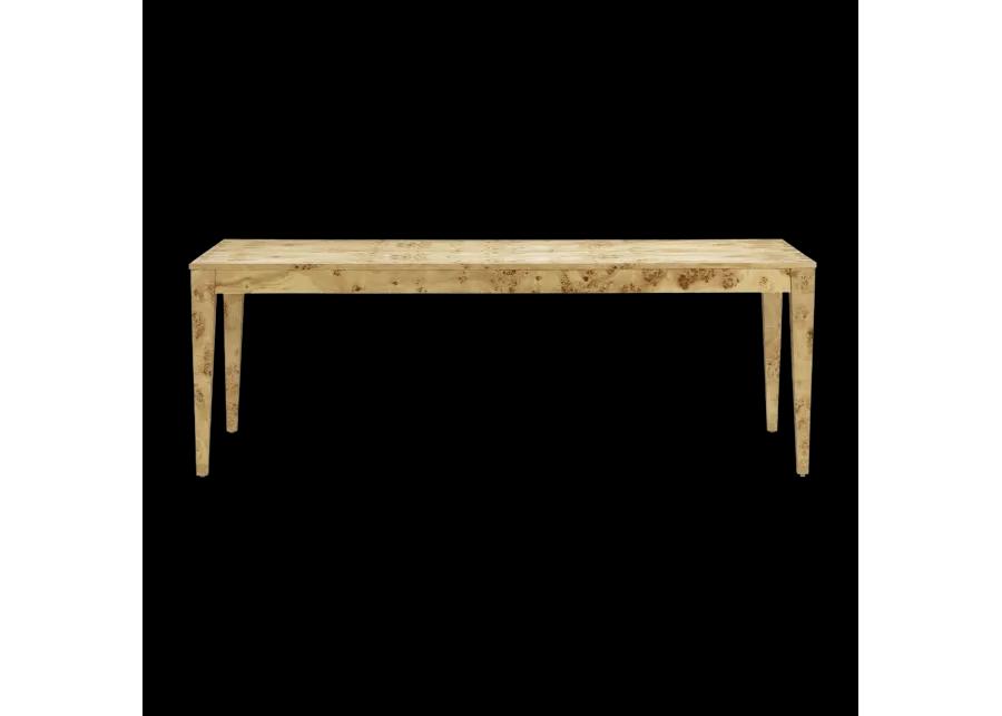 Brandyss Natural Burl Rectangular Dining Table