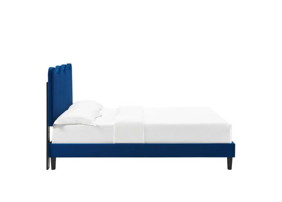 Current Performance Velvet King Platform Bed