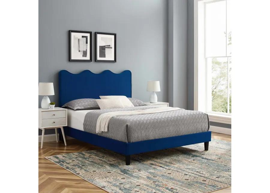 Current Performance Velvet King Platform Bed