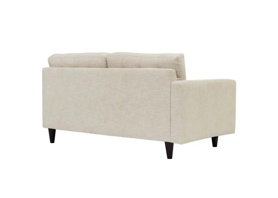 Empress Left-Facing Upholstered Fabric Loveseat